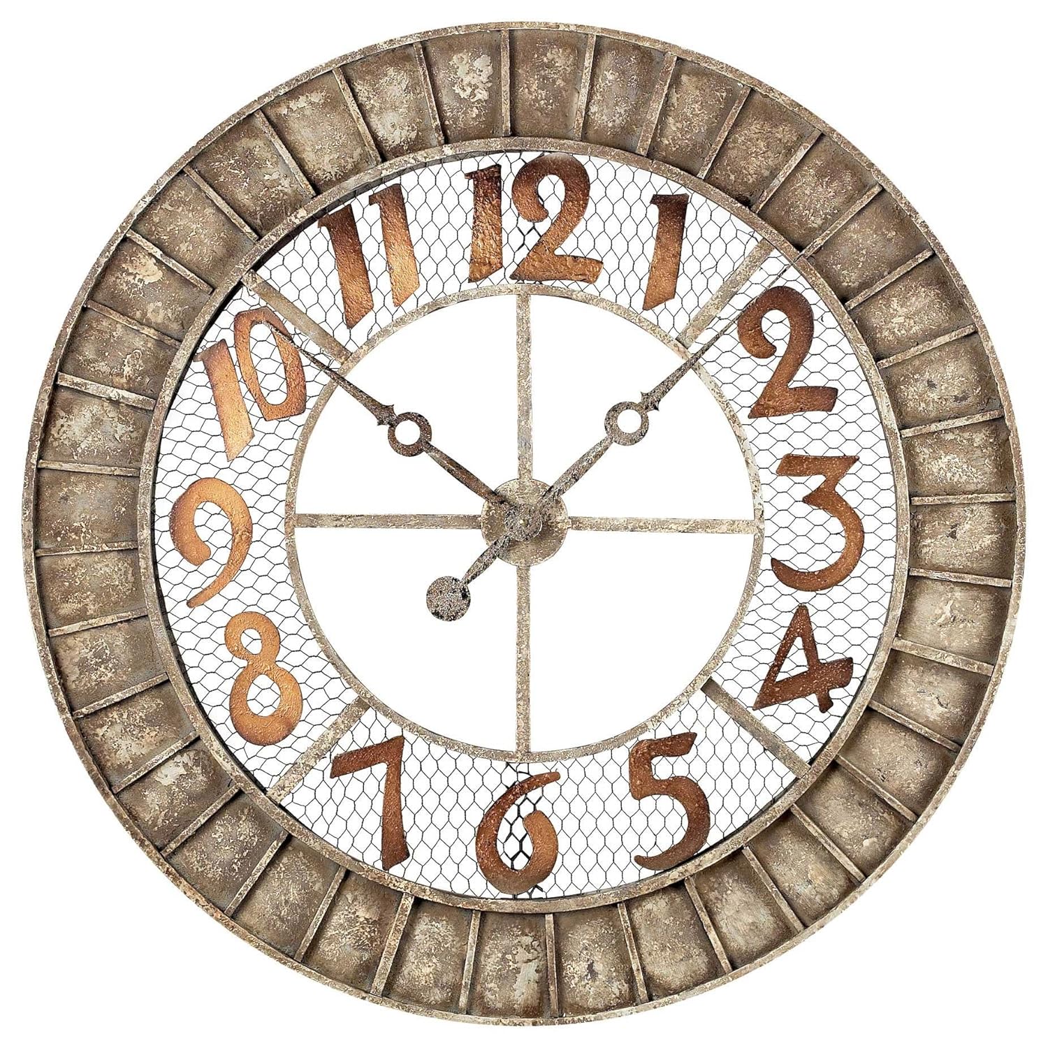 Sterling 1281001 Metal Round Outdoor Wall Clock, 36Inch