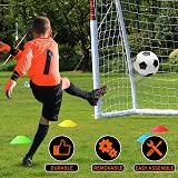 Northern Stone Ultimate All Weather uPVC Football Goal 8ft x 6ft Garden view 7
