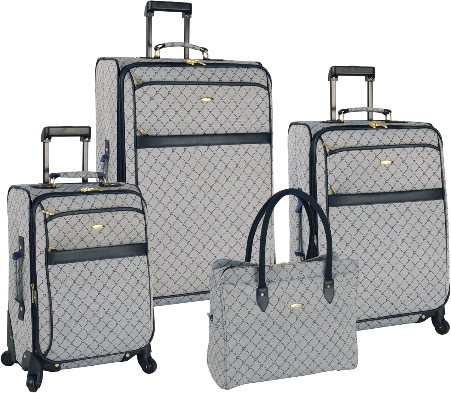 pierre cardin pc2661 hard shell luggage set