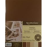 Recollections Nostalgia Cardstock Paper, 8.5" X 11" - 50 Sheets, 5 Colors