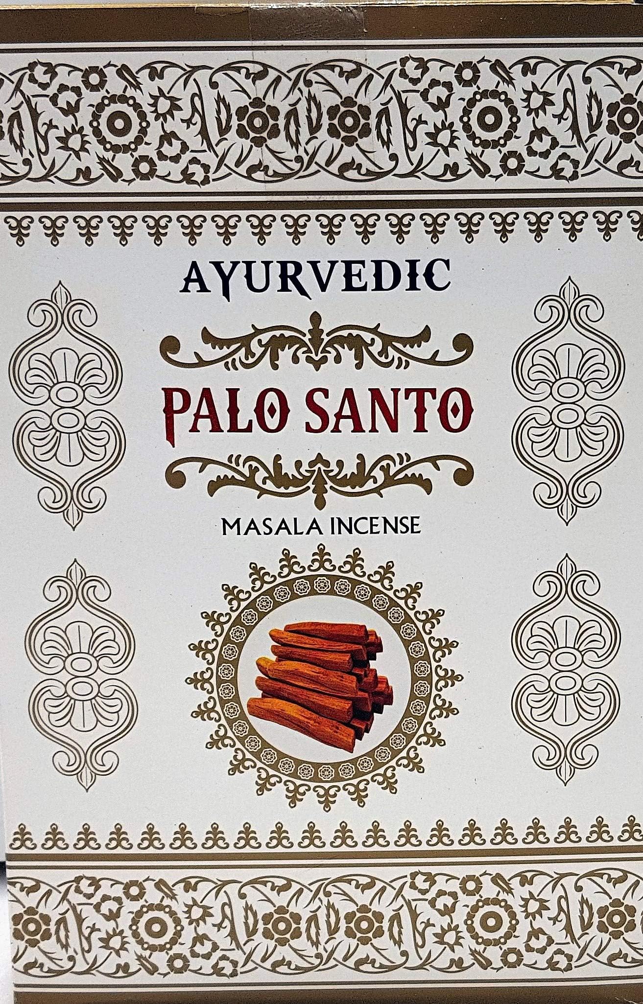 YesMandala A.S. Ayurvedic Incense – Palo Santo – 12 Boxes of 15 g