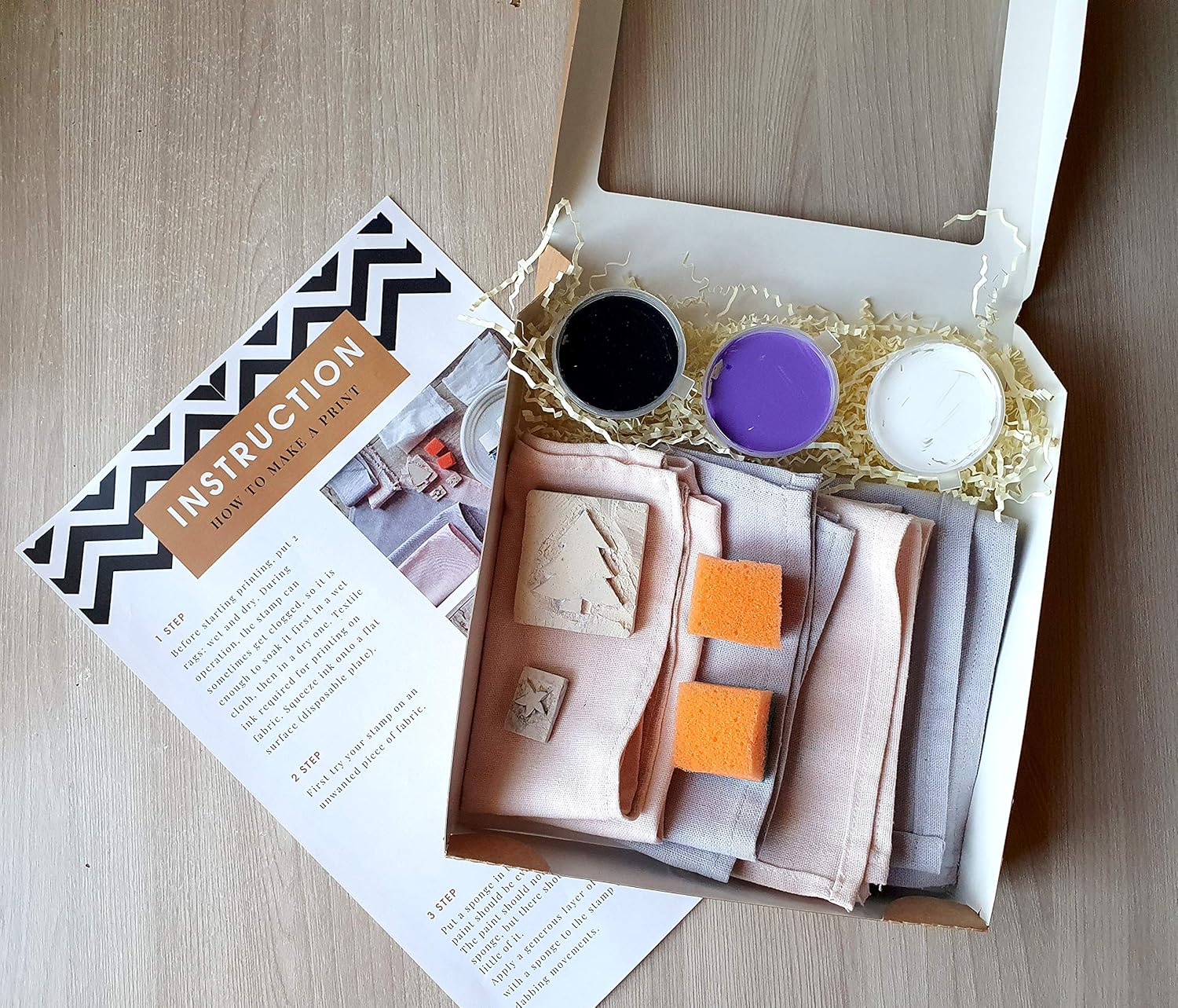 Words many christmas printable game Amazon.com: DIY kit Block Printed Christmas Napkins, Craft Kit for