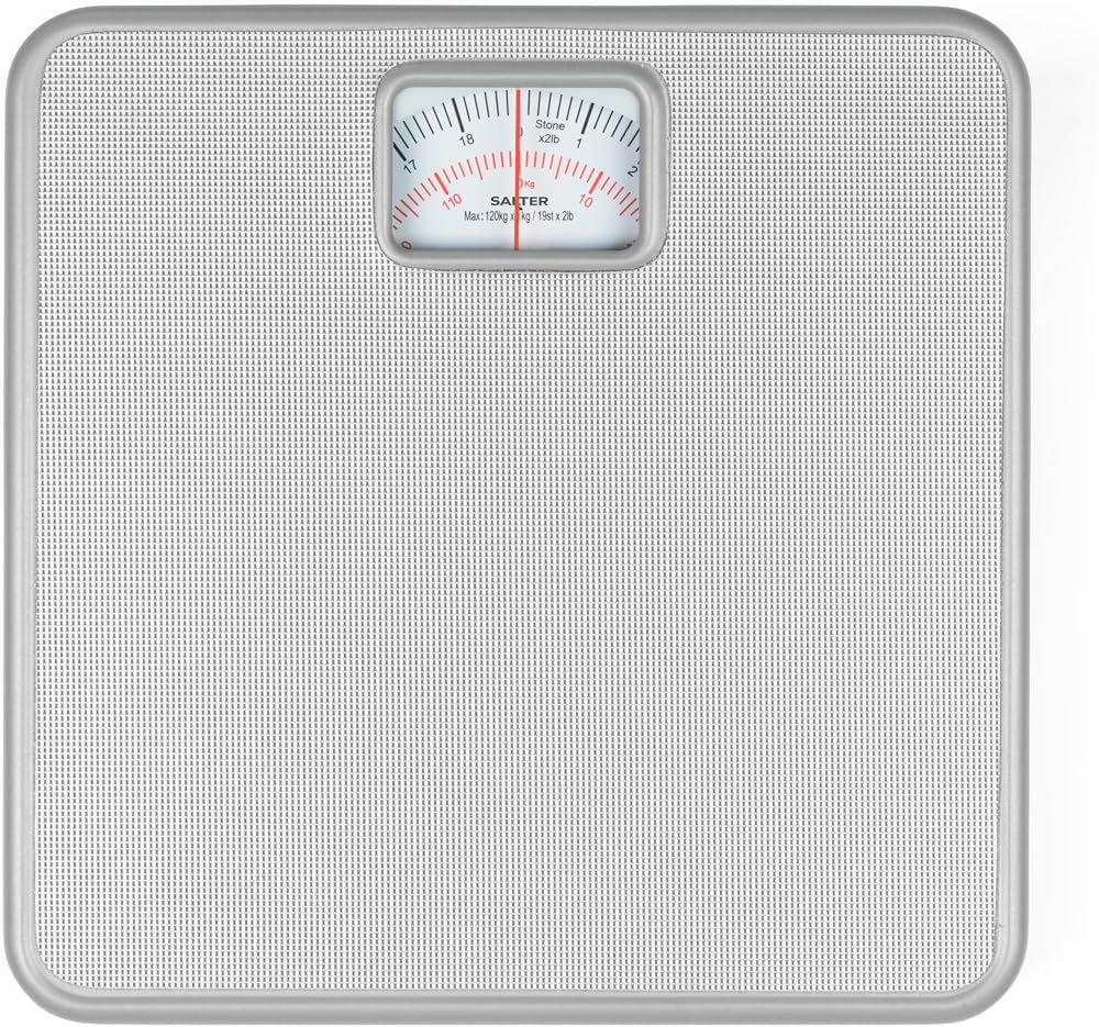 Salter 433 SVDR Mechanical Bathroom Scale 120 KG Large Non-Slip Dial