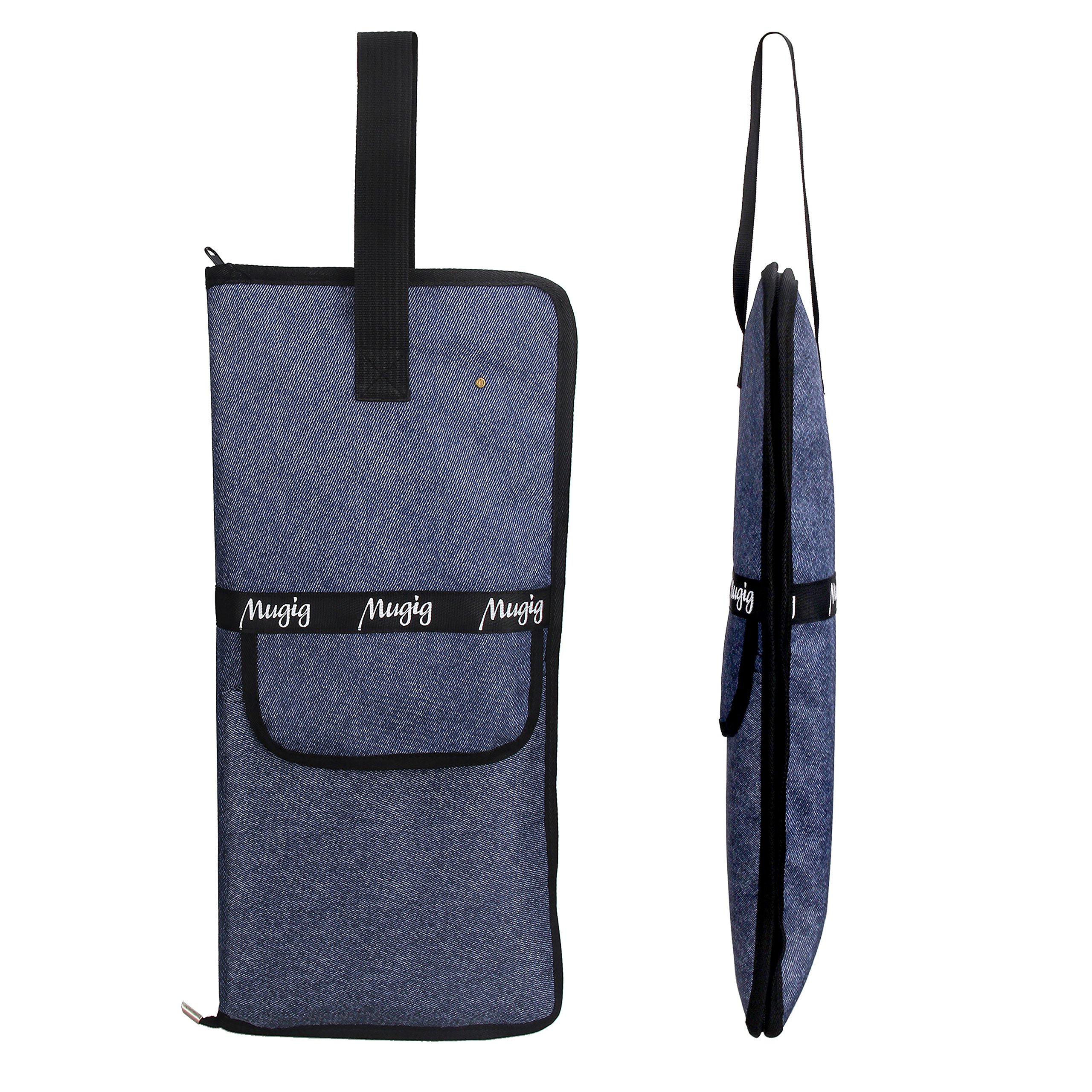Mugig Trommelstocktasche Drumsticktasche Stick Bag aus wasserdicht Baumwolle (blau)