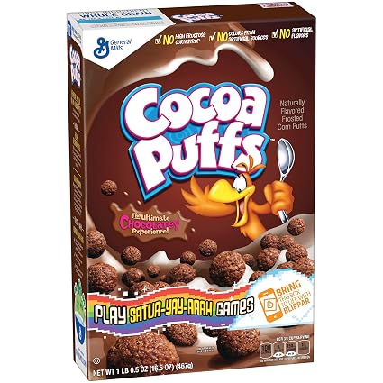 Cocoa puffs cereal - flavored frosted corn puffs (016000275683)