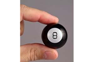 Worlds Smallest Magic 8 Ball - Miniature Version of The Classic Fortune Teller Toy. Fully Playable and Accurate to The Original - Includes 10 Positive, Negative, and Neutral Answers,SI514