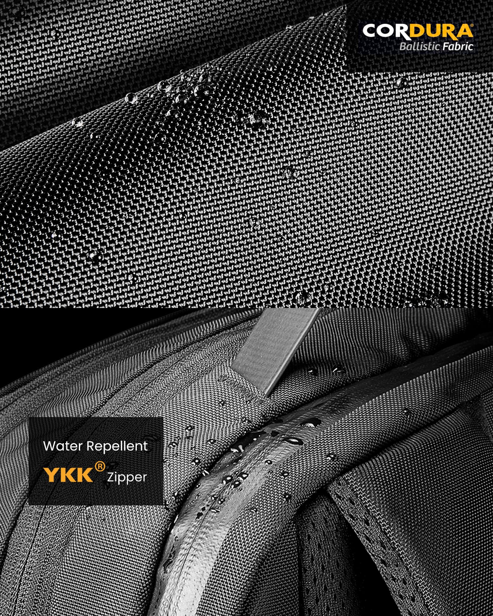 tomtoc 15.6 Inch Professional Business Laptop Backpack, Premium Cordura Material Waterproof Travel Computer Backpack Rucksack with Large Capacity, 26L