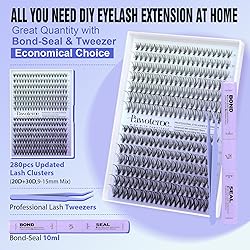 Pawotence Lash Extension Kit DIY 280pcs Individual