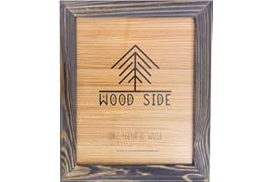 Rustic Wooden Poster Picture Frame 12x16 in | 31x41 cm - Natural Solid Eco Distressed Wood for Wall Mounting Photo Frame - Ol