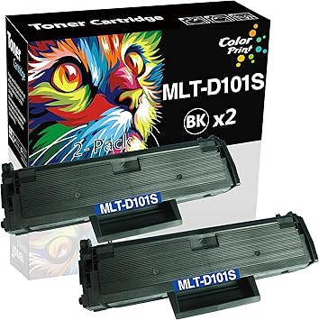 Amazon Com 2 Pack Colorprint Compatible Mlt D101s Toner Cartridge Replacement For Samsung Mltd101s 101s Work With Ml 2160 Ml 2161 Ml 2165w Ml 2165 Scx 3400 Scx 3405 Scx 3405fw Scx 3406hw Sf 760p Printer Black Office Products
