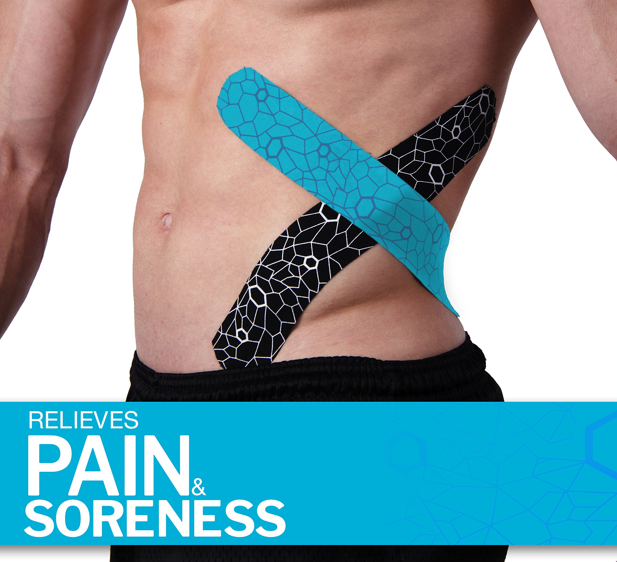 TheraBand Kinesiology Tape, Waterproof Physio Tape For Pain Relief