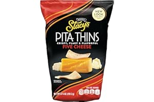 Stacy's 5 Cheese Flavored Pita Thins, 6.7 Ounce (Pack of 8)
