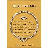 Bracelets for Women, Bead Animal Evil Eye Bracelets, Birthday Graduation Christmas Gifts for Friends Sisters Mom Daughter