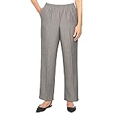 Alfred Dunner Womens Plus Size Poly Proportioned Medium Pant