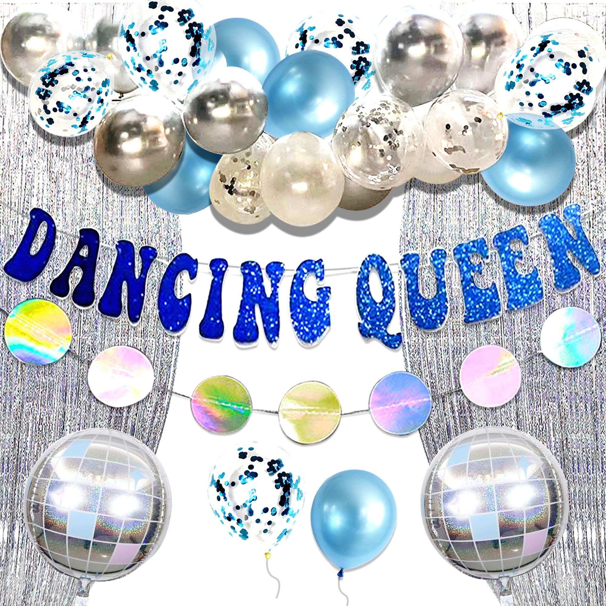 JeVenis You are the Dancing Queen Banner Decoration Dancing Queen Bachelorette Party Decorations Mamma Mia Disco Party Decors 70s Disco Decoration