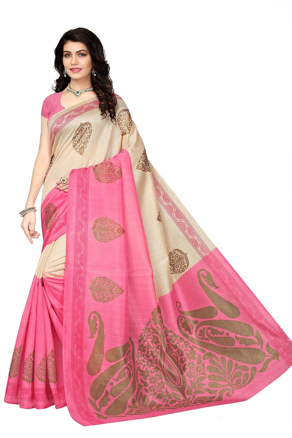 indira designer women's art kota cotton blaned with blouse saree (more than 10 colors)