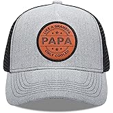 Best Dad Papa Dad Trucker Hat - Adjustable Baseball Cap/Trucker Hat, Father's Day Birthday
