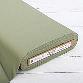 Threadart Moss Green Linen Fabric - 3 Yard Cut, 55" Wide | Premium Cotton-Linen Blend Fabric, 55in wide for Embroidery, Cross Stitch, Clothing, Home Decor &amp; Sewing