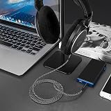 GEEKRIA Braided Nylon Audio Cable 3.5mm to 2.5mm for Sennheiser HD view 6