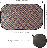 ODOXIA Sensory Wall Sequin Flip Fabric Kids Reversible Sequins ADHD Toy view 6