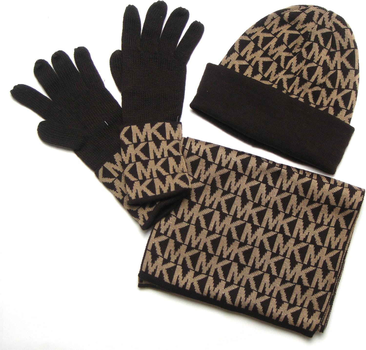 Michael Kors Knit Scarve gloves and hat sets at Amazon Women’s Clothing