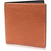 Yoder Leather Company Brown Genuine Leather Hipster Wallet Handmade with 12 Card Slots