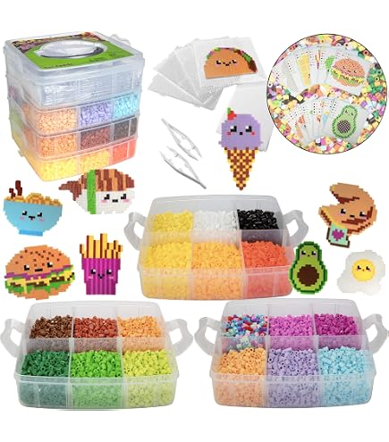 Set De 1000 Cuentas Para Planchar Con Papel Y Tableros – Manualidades Creativas Para Niños