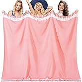 Genovega Oversized Giant Turkish Beach Towel Blanket Extra Large XXL Lightweight Quick Dry Sand Free Boho Throw Pool Cloud Sandrpoof Blankets Women Men Big Jumbo Wide 2 Person Size Dot Oranges