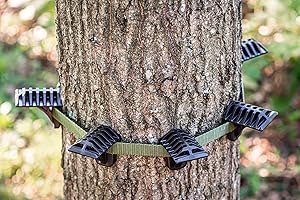 Bullman Outdoors Platform Step, Ring of Steps. 6 Platform Steps, 1 HD Ratchet Strap with Black Rubber Handle.