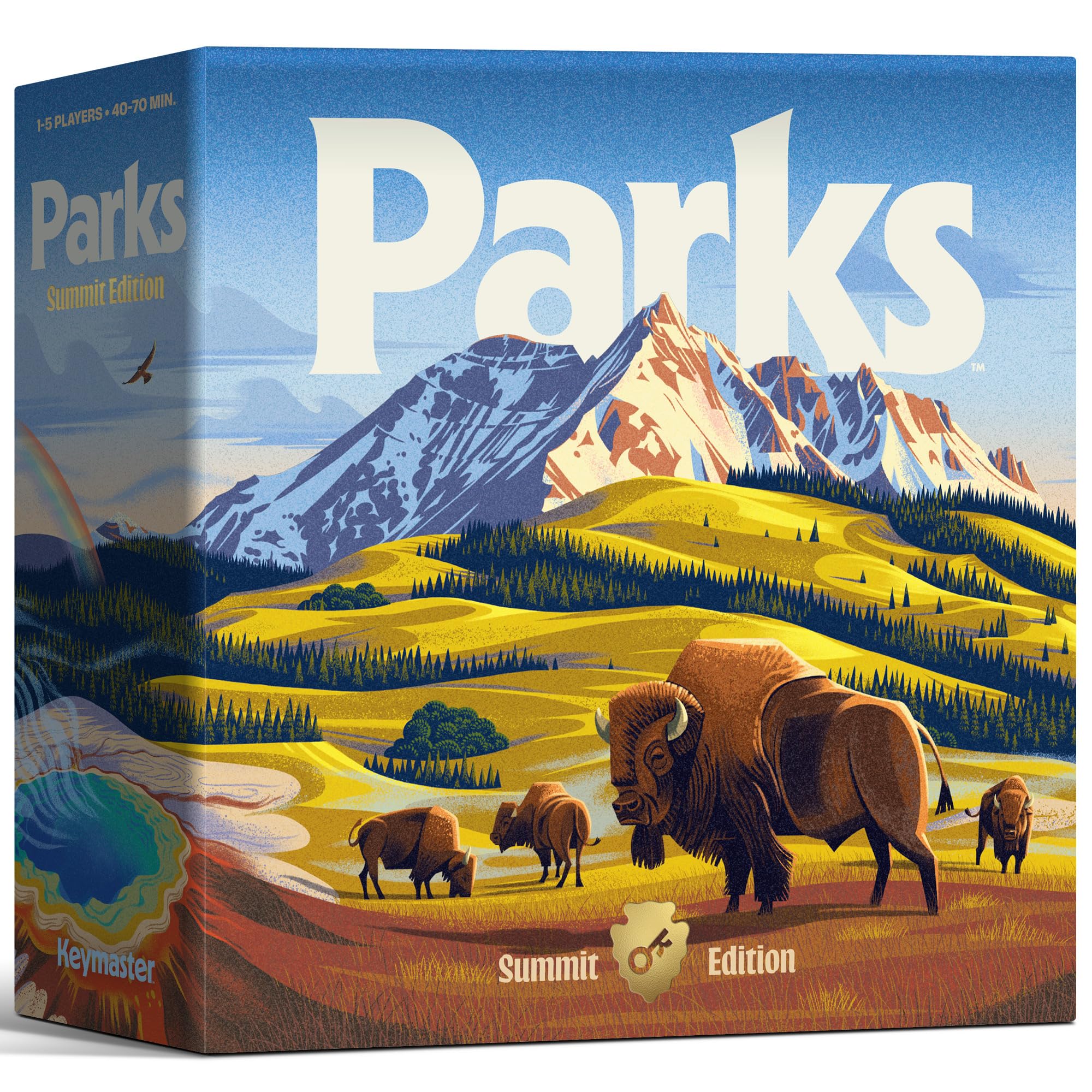 Photo 1 of Keymaster Games Parks (2nd Edition) | Summit Deluxe | Beautiful Strategy Game for Families, Adults, Kids or Solo | Explore Nature and Outdoors by Hiking US National Parks | Ages 10+ | 1-5 Players