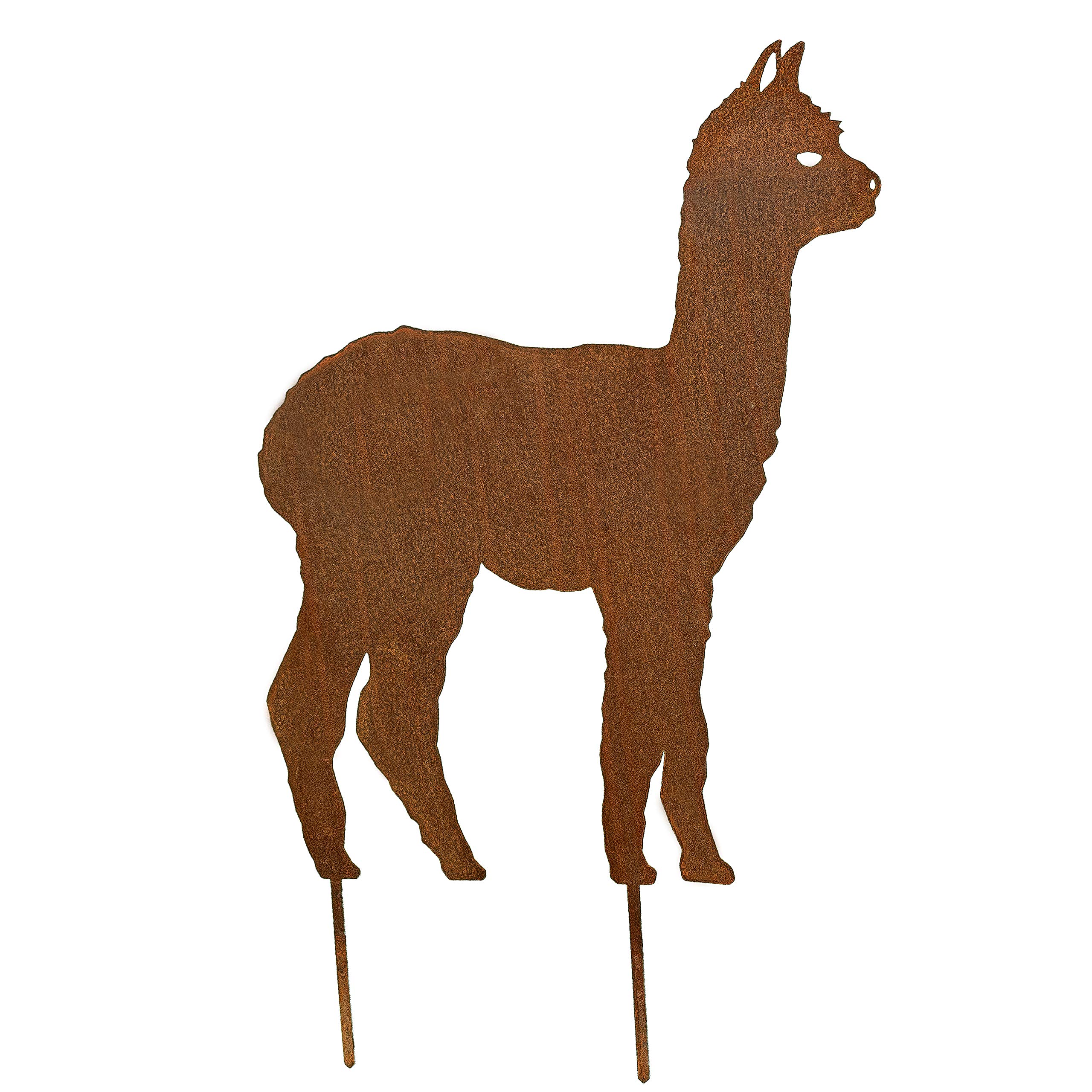MM Steel Styles Alpaca Garden Stake Patina (51)