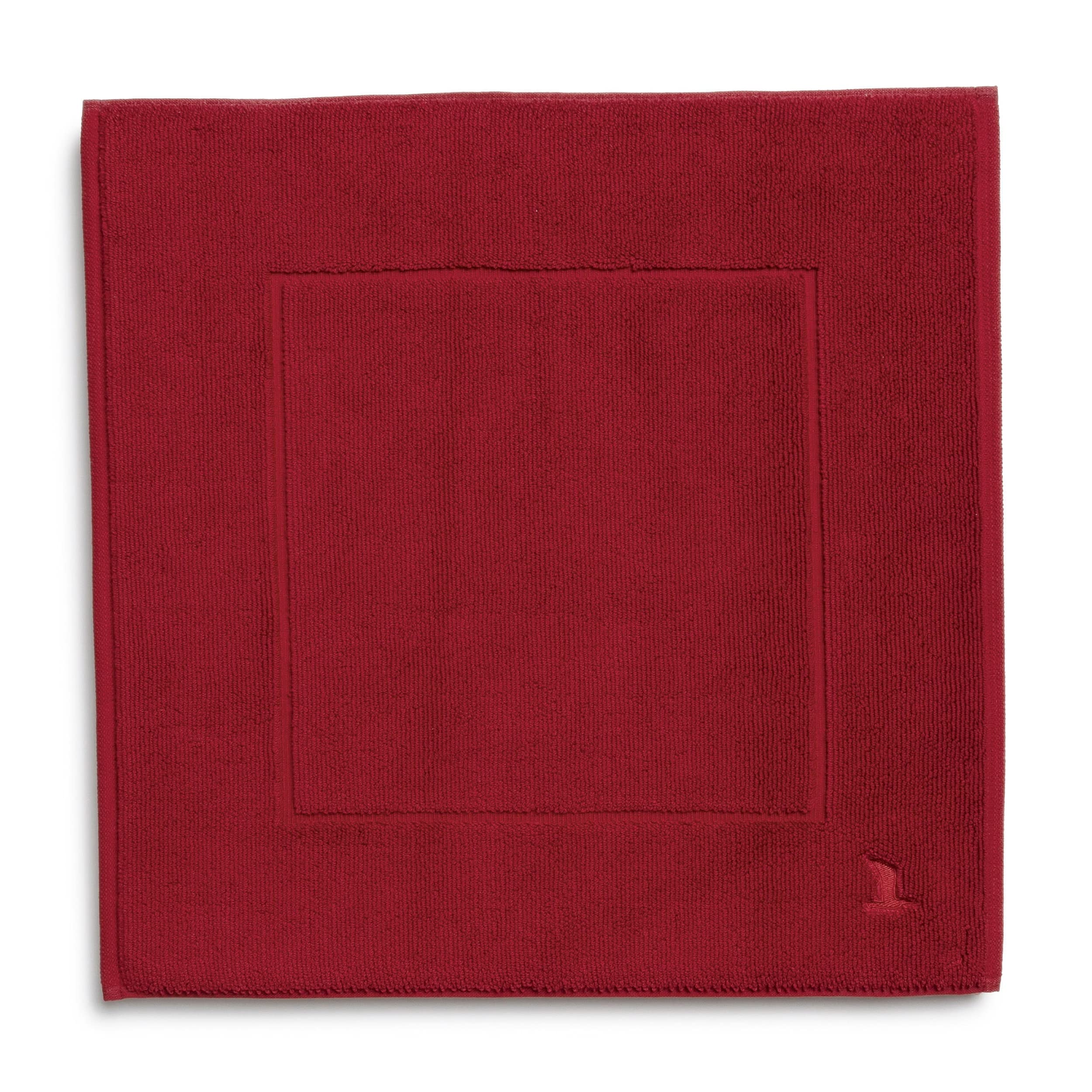 Möve Superwuschel bath mat 60 x 60 cm made of 100% cotton, ruby