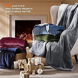 Bedsure Electric Blanket Full Size - Soft Flannel