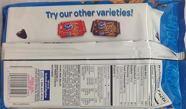 CHIPS AHOY! ORIGINAL CHOCOLATE CHIP COOKIES, 13 OZ
