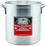 Winco USA AXHH-12 Super Aluminum Stock Pot, Extra Heavy Weight, 12 Quart, Aluminum