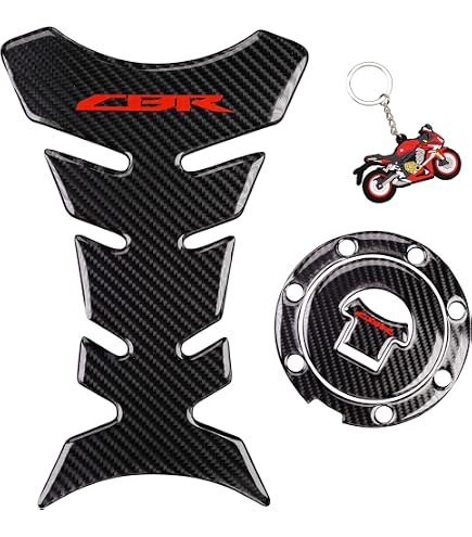 Motor Tankpad Stickers – 2 Stuks – Antislip Kniebeschermers – Universeel – 18 X 12 X 0,5 Cm – Voor Honda En Yamaha