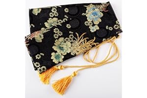 MN SWORD 51 Inch Synthetic Silk Nice Pattern Bag with Golden Tassel Cover Carrying for Japanese Samurai Katana Chinese Swords