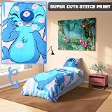 Disney Stitch Duvet Cover Set Kids Teens Bedding Single or Double - Blue Stitch view 3