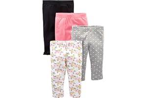 Simple Joys by Carter's Baby Girls' Pant, Pack of 4