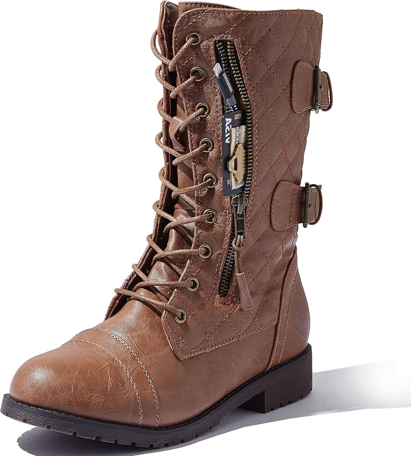 roxy combat boots with pocket
