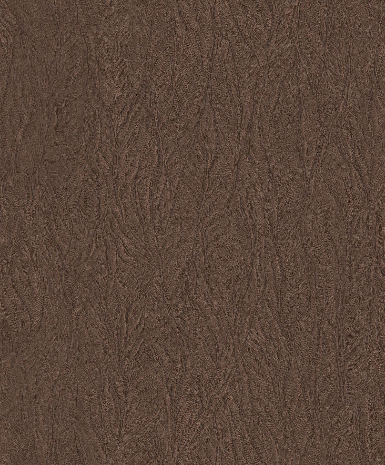 Galerie G67814 Ambiance, Leaf Emboss Design Wallpaper, Brown, 10m x 53cm