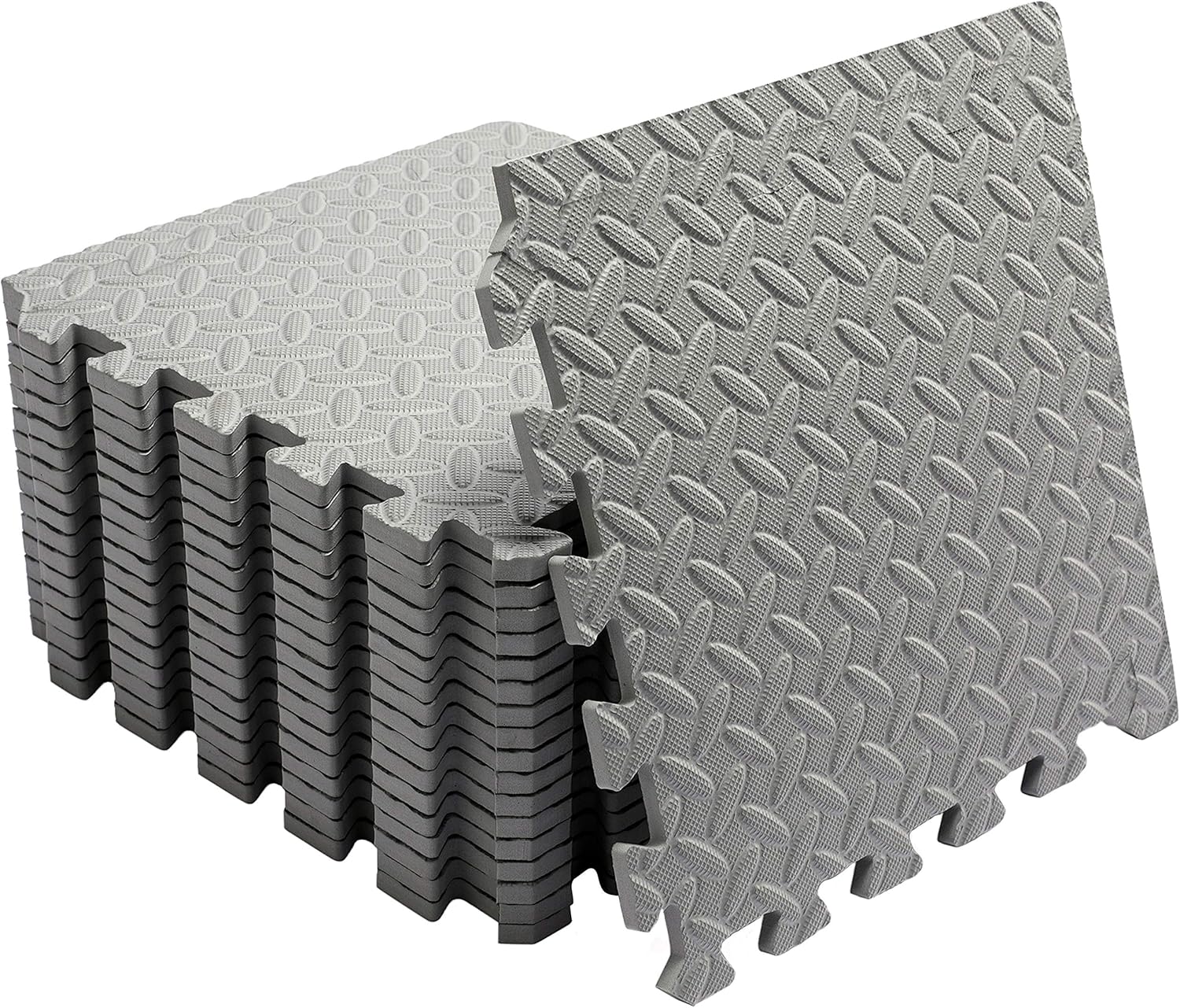 Jigmats Small Foam Exercise Mats, Gym Flooring for Home Gym, 18 x