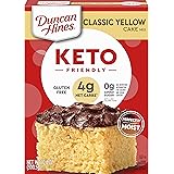 Duncan Hines Keto Friendly Classic Yellow Cake Mix, Gluten Free, Zero Sugar Added, 10.6 oz.
