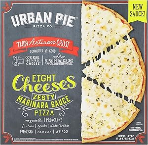 Urban Pie, Frozen, Pizza Artisan 8 Cheese, 16.7 Ounce