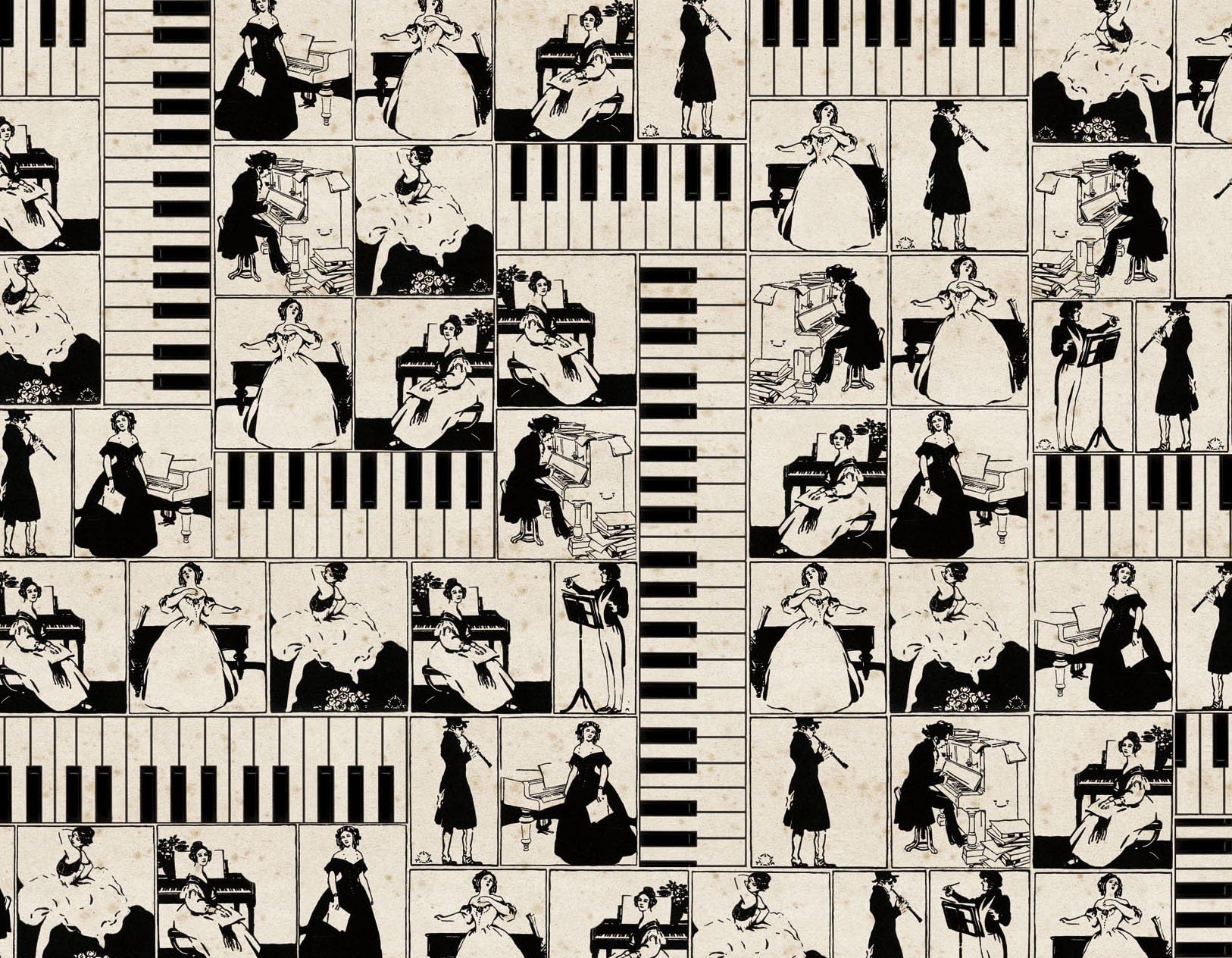 Tassotti Piano Wrapping Paper
