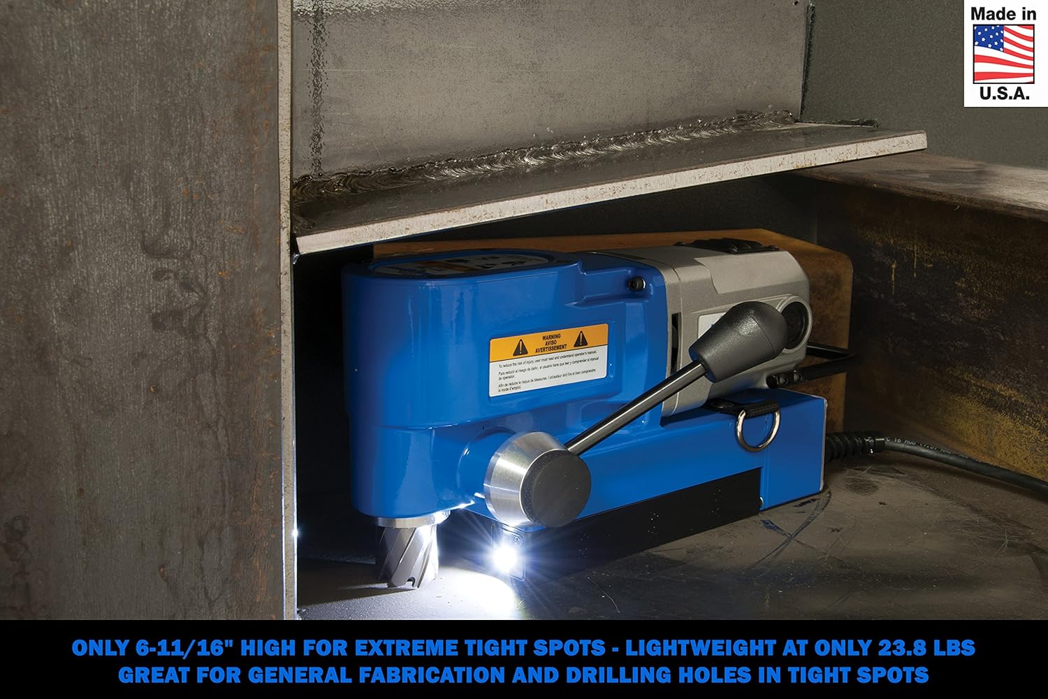 Hougen HMD130 Ultra Low Profile lightweight right angle drill with large capacity Replaces