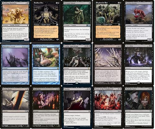 mtg blue black zombie commander deck Magic: The Gathering Starter – Grave Danger (Blue -Black) | Ready-to-Play Deck for Beginners and Fans | Ages 13+ Elite Commander Zombie Deck -