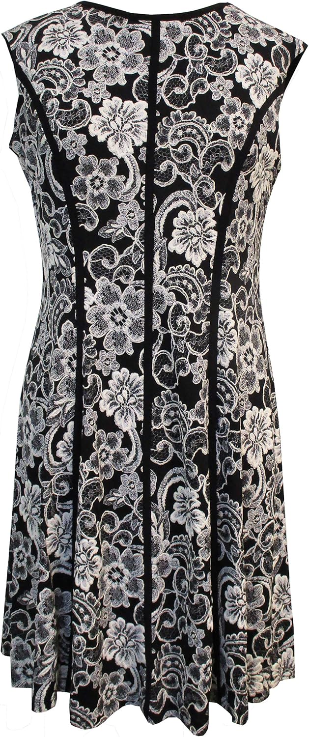 sandra darren black and white dress