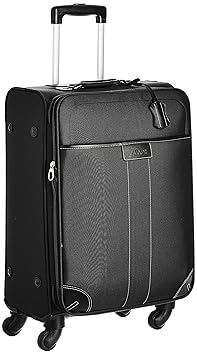 American Tourister Classic Polyester 62 cms Black Soft Sided Suitcase (at Classic Spinner 62CM Black)