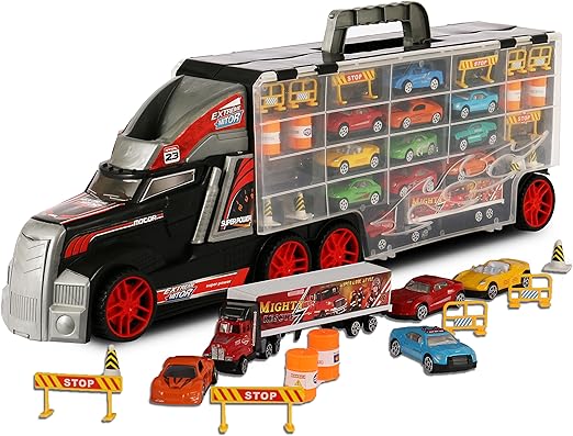 toy semi truck car storage
